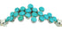 Turquoise And Authentic Sterling Silver Jewelry Link Bracelet VX65228